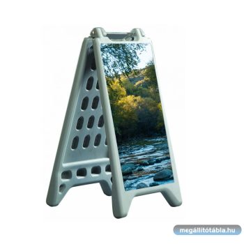   Sátor alakú, vízzel tölthető, nyitható megállító tábla 41x75 cm 