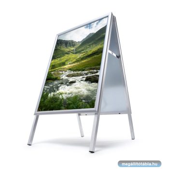   Megállító tábla szögletes - műanyag hátlapos 25 mm-es kerettel