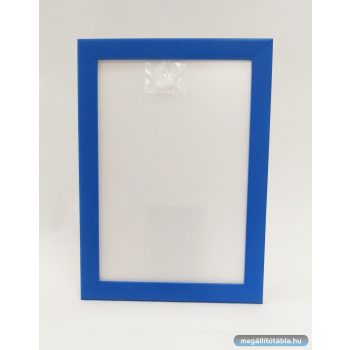 Műanyag plakáttartó, A/4, kék