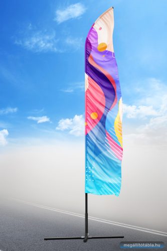 Bowflag reklámzászló - vitorla forma